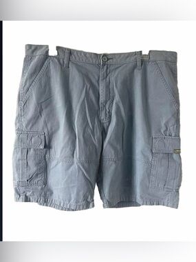 Wrangler Cargo Shorts Men's Size 40 Reg Blue Cotton Outdoor Hiking Trail Casual